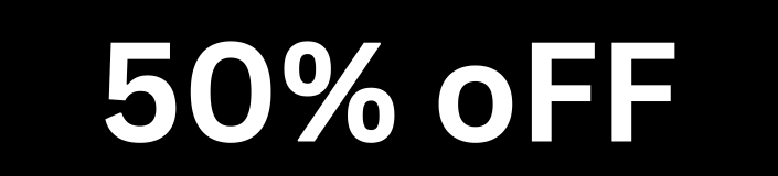 50% off