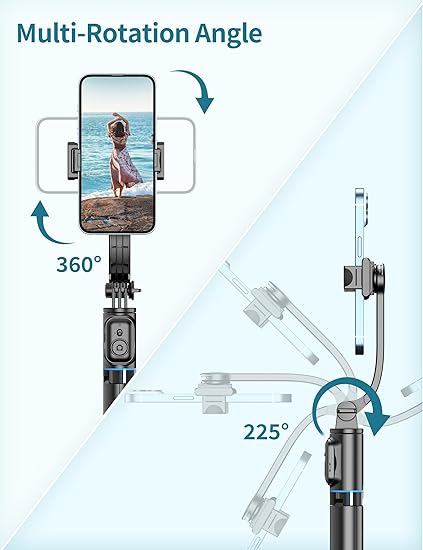 "41'' Selfie Stick Tripod with Remote & 360° Rotation – Fits iPhone, Android, Samsung" - Image 3