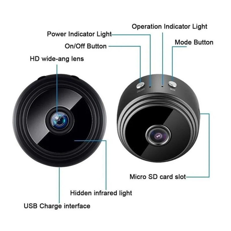 "Mini WiFi Spy Camera with Night Vision & Motion Detection – App-Controlled Security" - Image 2